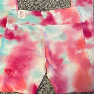 Full length justice marble pink pants size 14/16+